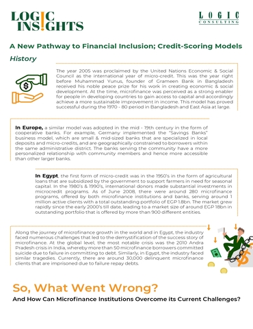 A New Pathway to Financial Inclusion; Credit-Scoring Models
