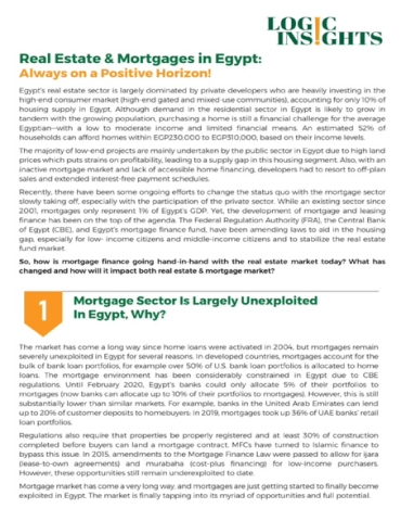 Real Estate & Mortgages